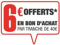 Bon d'achat de 6€